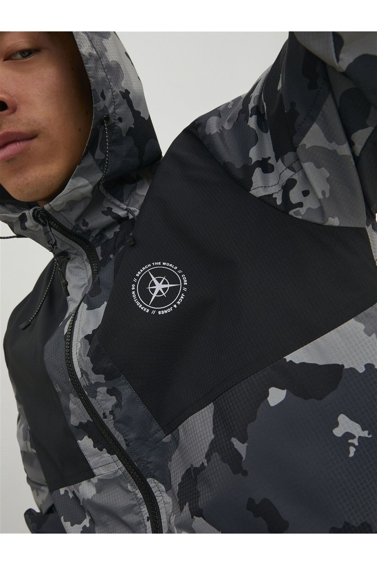 Jack and jones camo jacket store