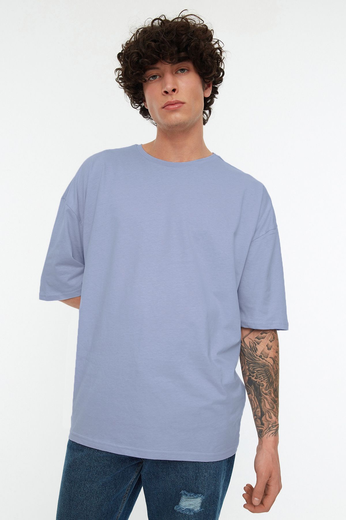 Lila oversized t shirt deals