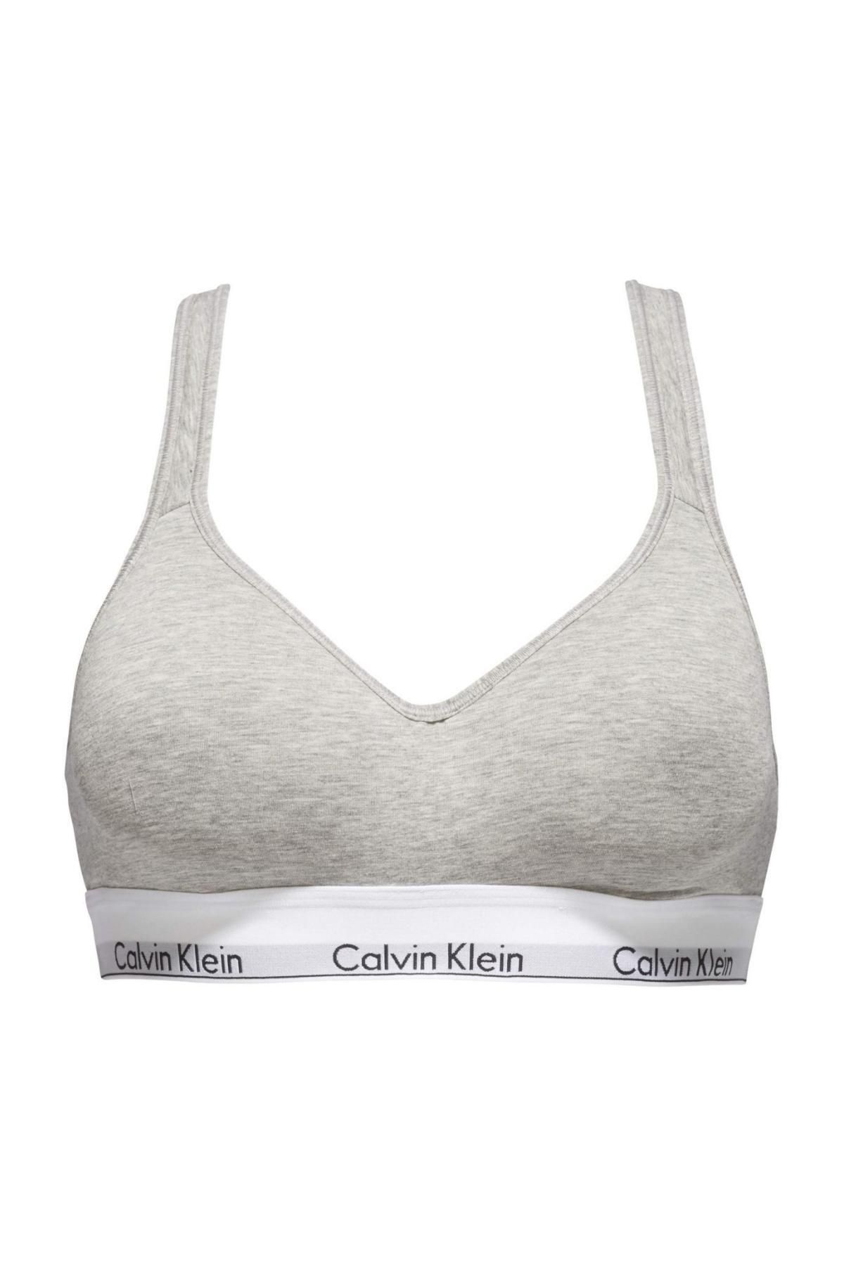Calvin Klein Sports Bra - Gray - Trendyol