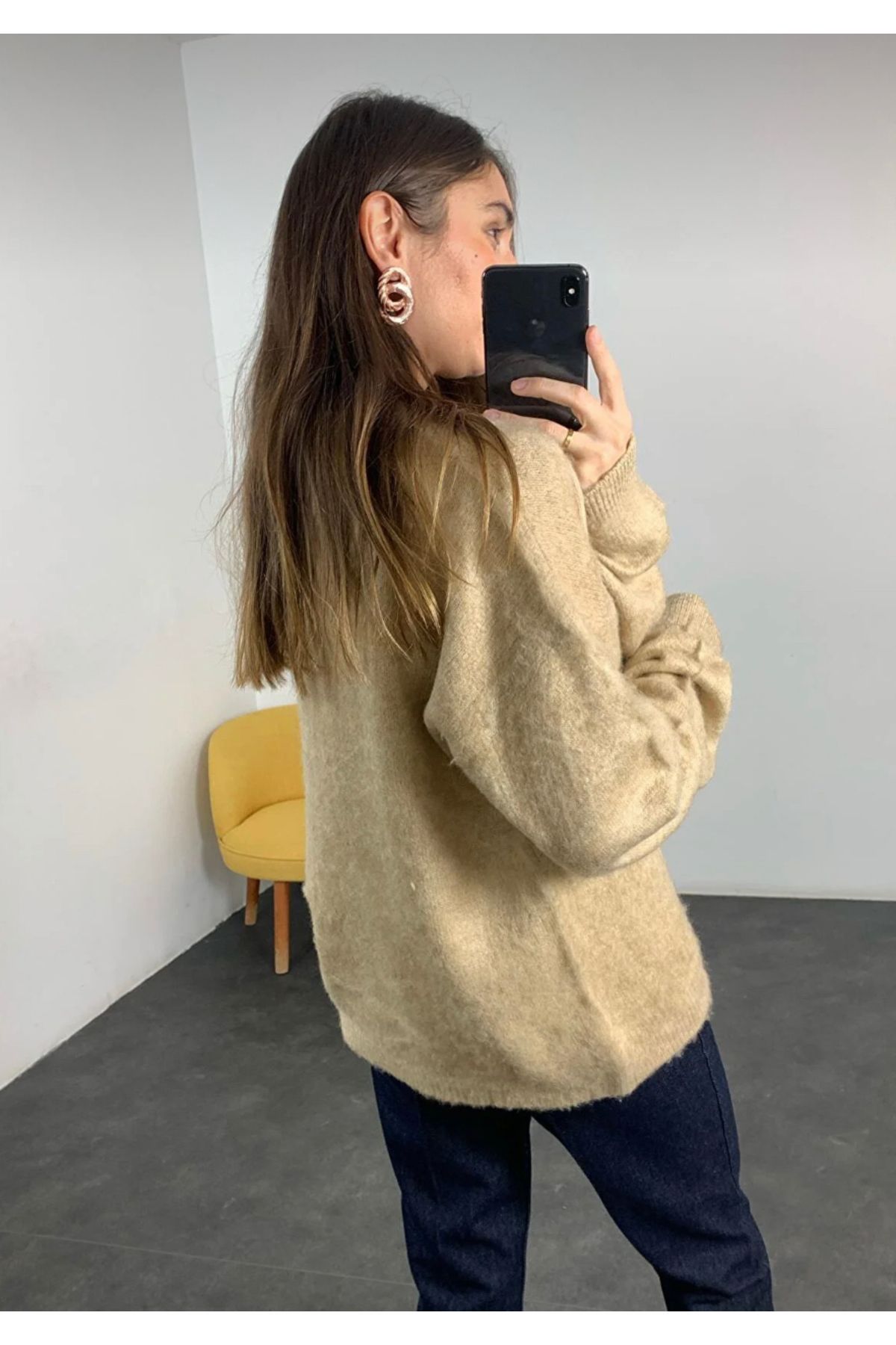 My Blog-Damen-Markenmodell Camel Basic Soft Sweater 4