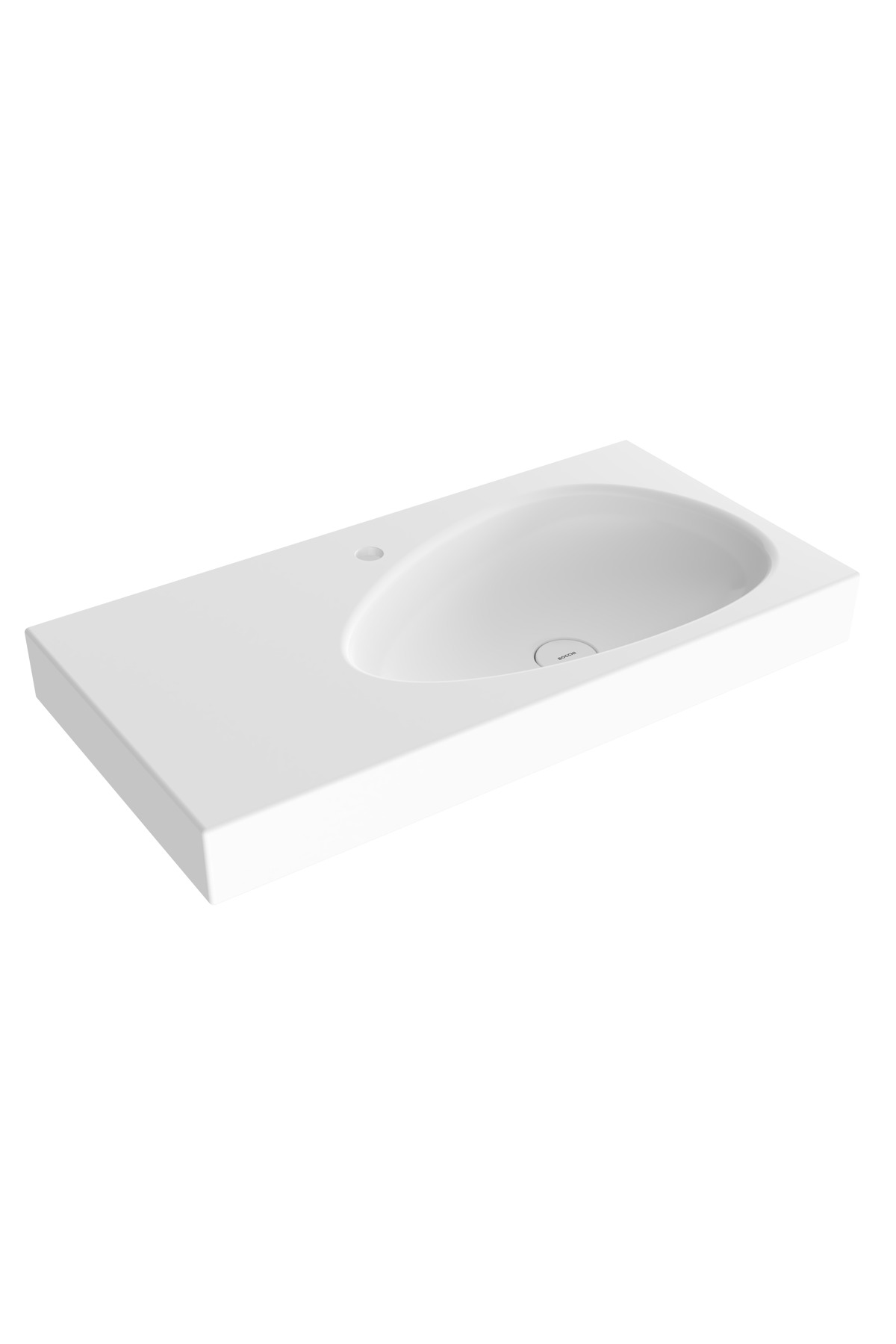 Etna 90 Cm Shelf Washbasin Bright White