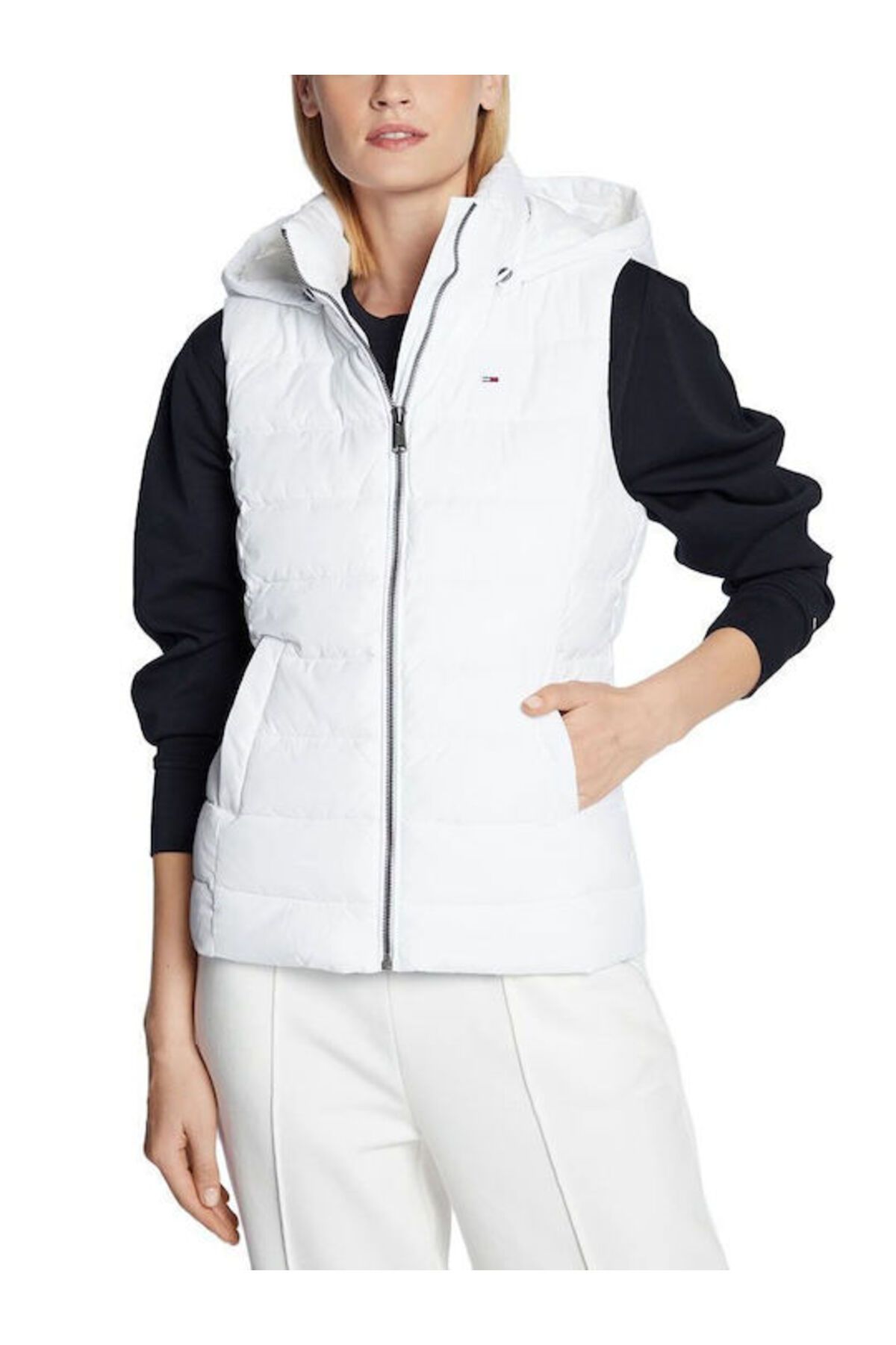 White tommy shop hilfiger winter jacket