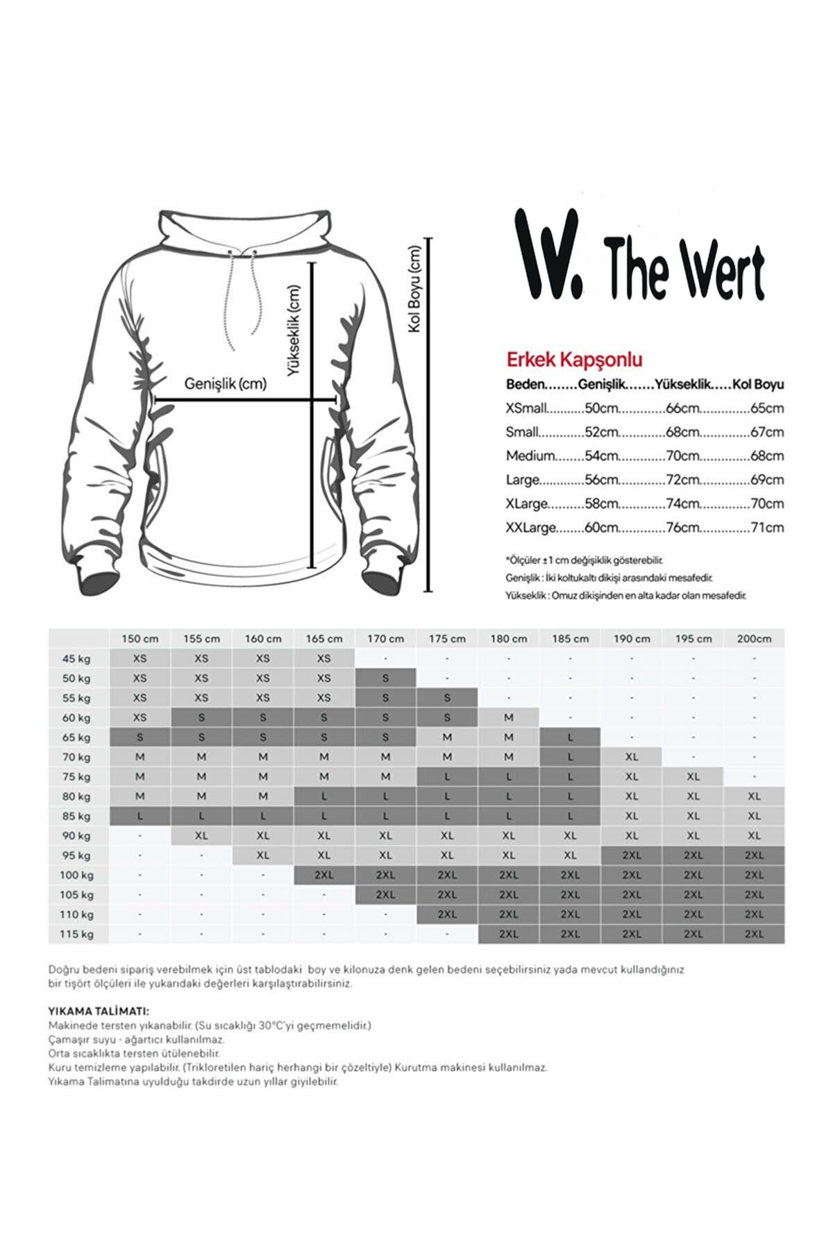 THEWERT-Unisex Saccen, Jean Daul Marat Printed Black Regular Fit Ribbed Thick Sweatshirt 2