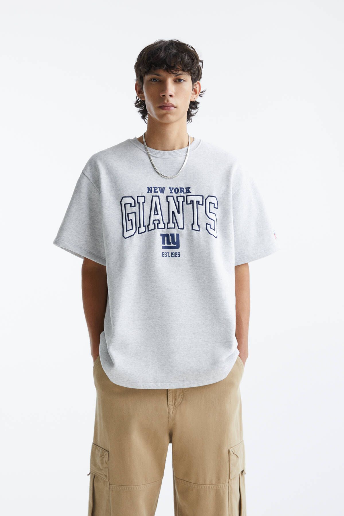 Pull & Bear تی شرت آستین کوتاه NFL نیویورک غول