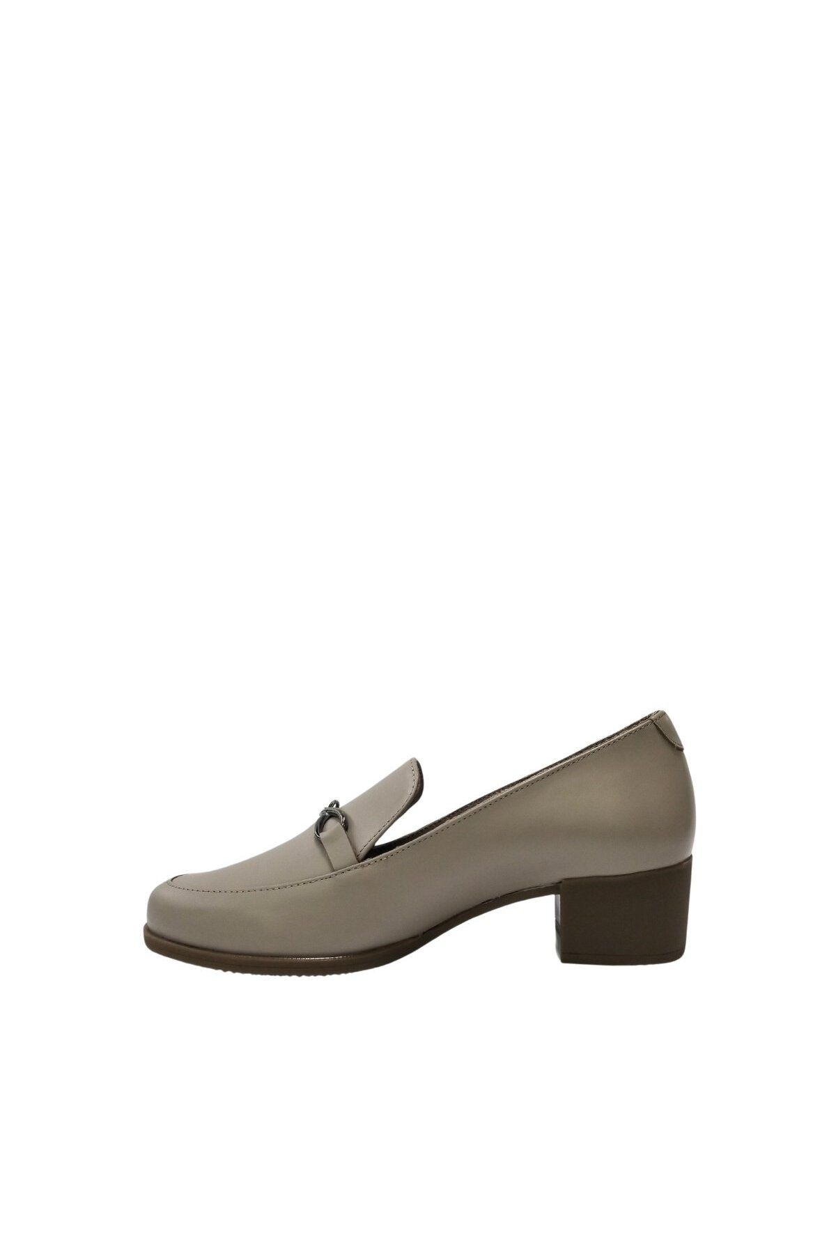 ALBİNİ-Women's Leather Classic Heeled Shoes 4