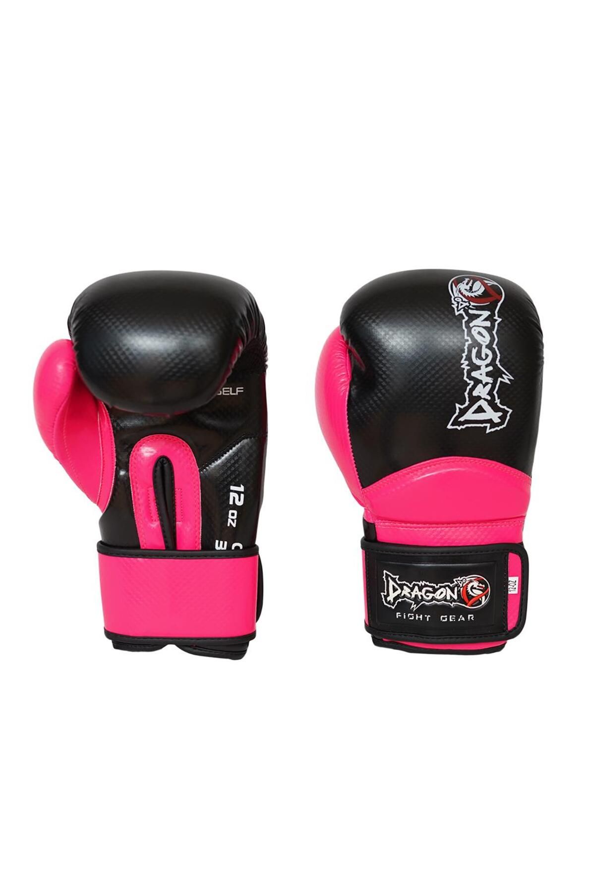 دستکش بوکس مشکی مردانه و زنانه 30025 P Carbon 5 Muay Thai ، Dragondo