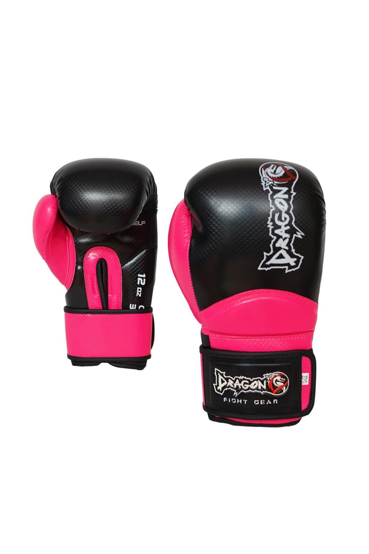 دستکش بوکس مشکی مردانه و زنانه 30025 P Carbon 5 Muay Thai ، Dragondo