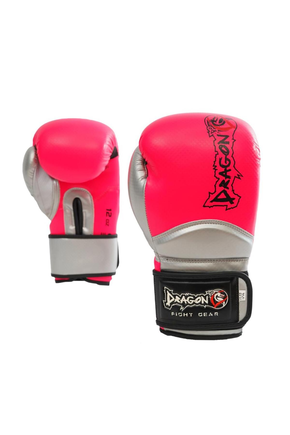 دستکش بوکس صورتی مردانه و زنانه 30025 P Carbon 5 Muay Thai ، Dragondo