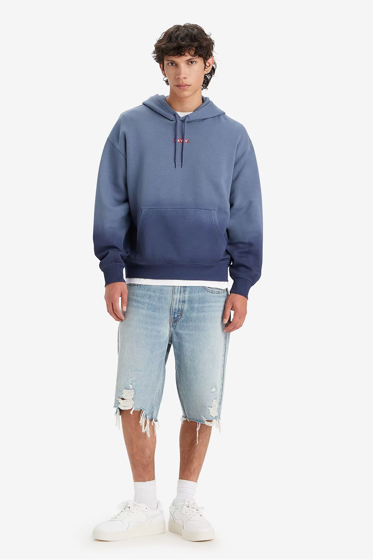 سویشرت آبی مردانه پنبه به طور منظم مناسب عرق A4233 Levi's