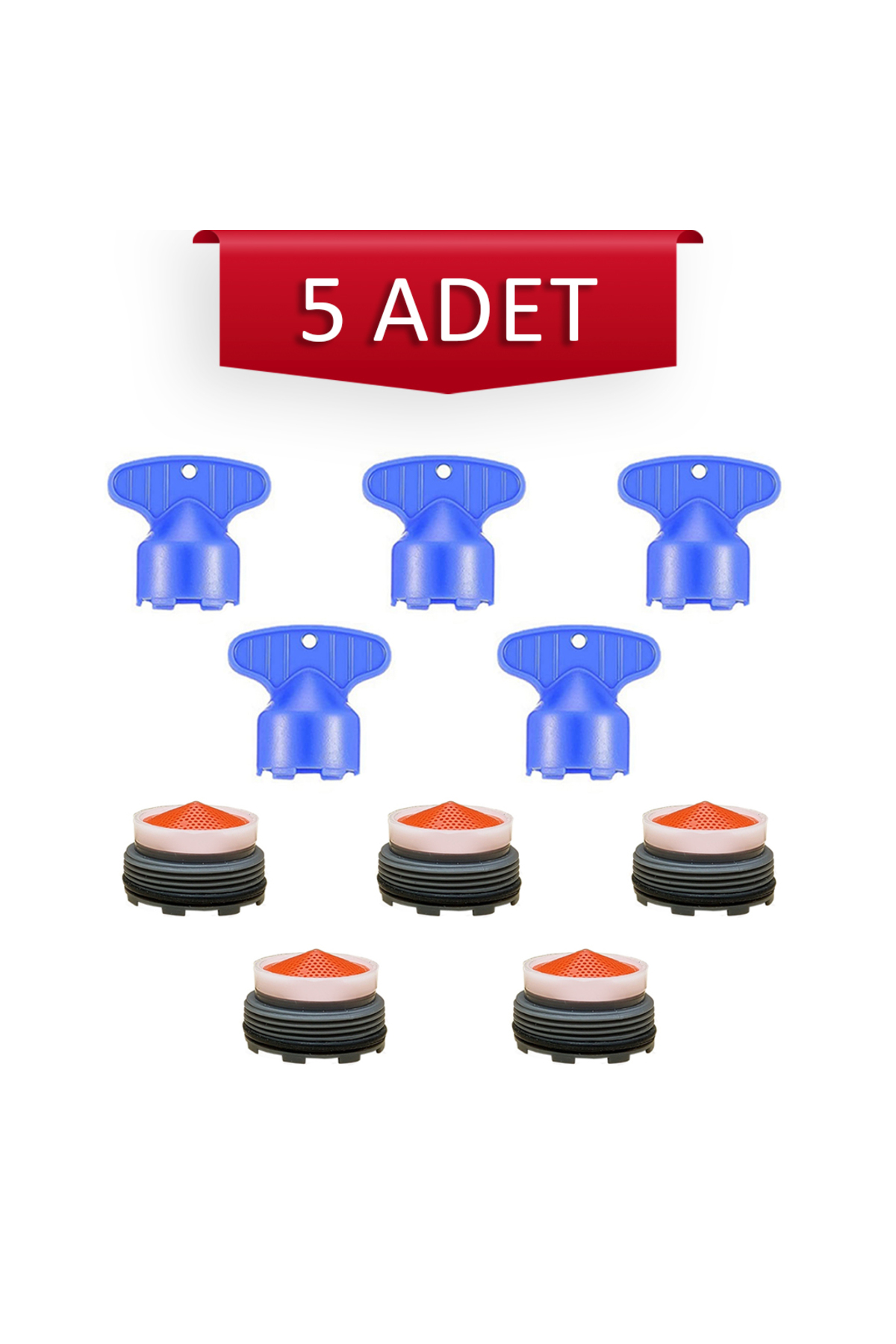 banyosepeti Gizli Perlatör Gizli Musluk Ucu 2.1cm (21mm) Kale Gizli Musluk Ucu Artema Musluk Ucu Grohe Perlatör