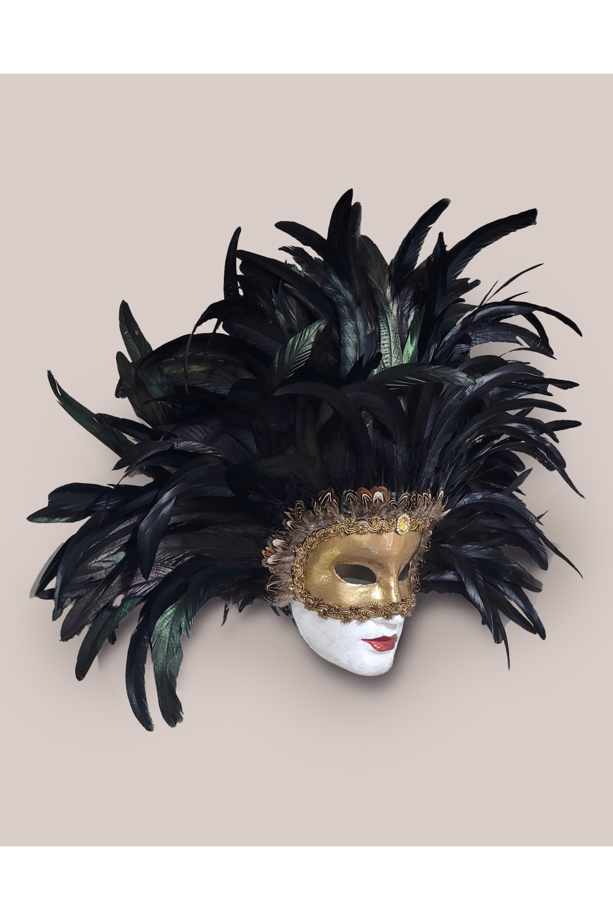 Venemask Eyes Wide Shut Mandy Tüylü Venedik Maskesi Fiyatı