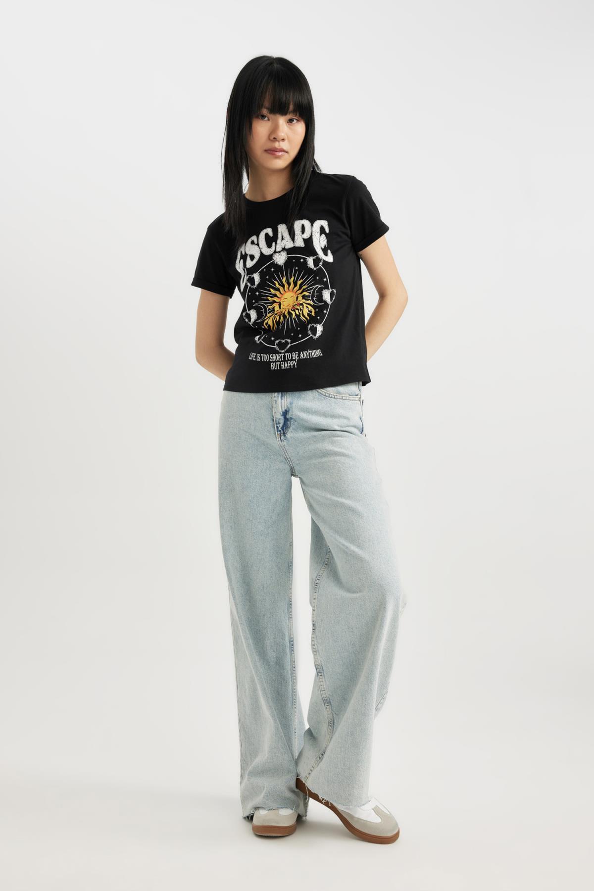 تی شرت زنانه دفاکتو | B7054AX24SM Defacto - Image 2