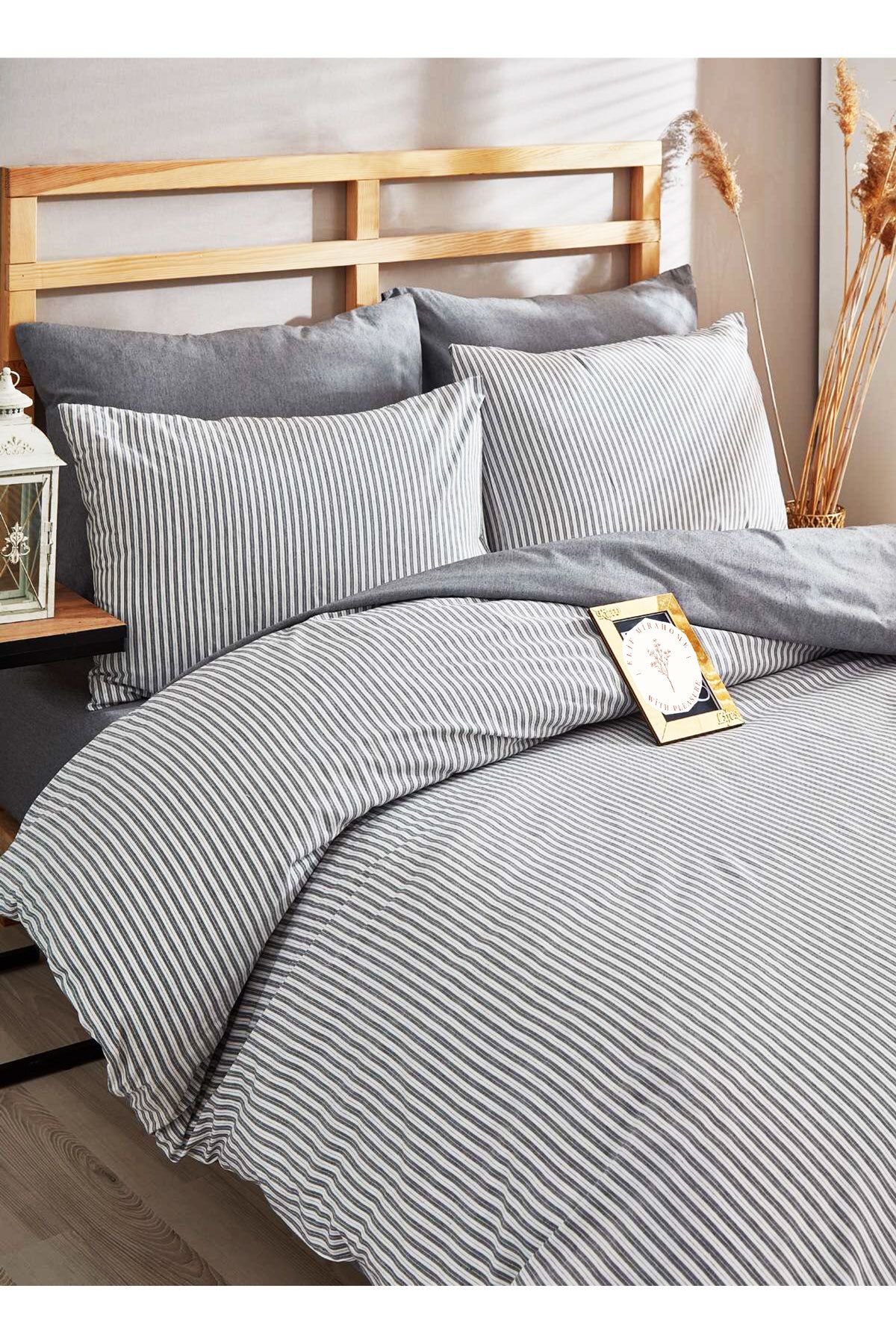 Mira Home Single Striped Pattern Duvet Cover Set Duvet Cover