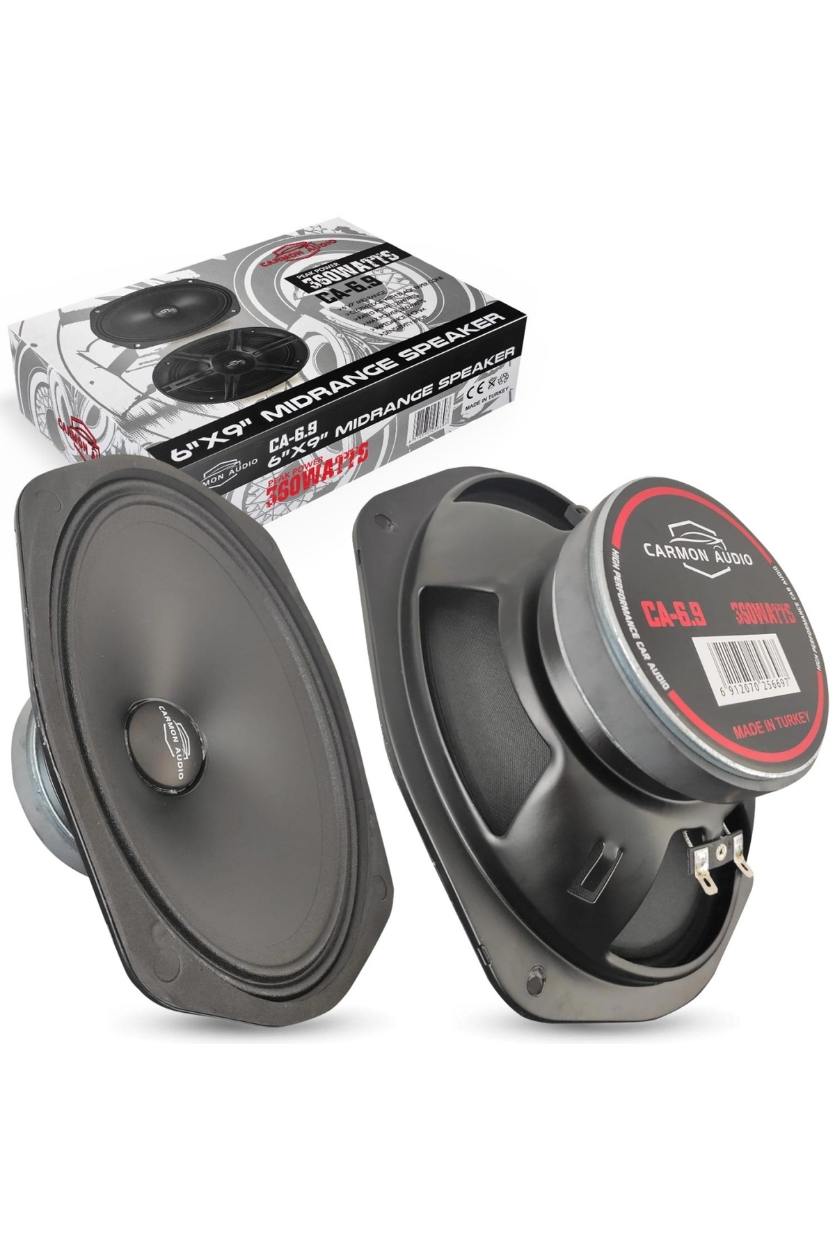 Carmon Audio CARMON AUDİO CA6.9-360WMAX-120WRMS KALİTELİ-PROFESYONEL YERLİ ÜRETİM OVAL MİDRANGE