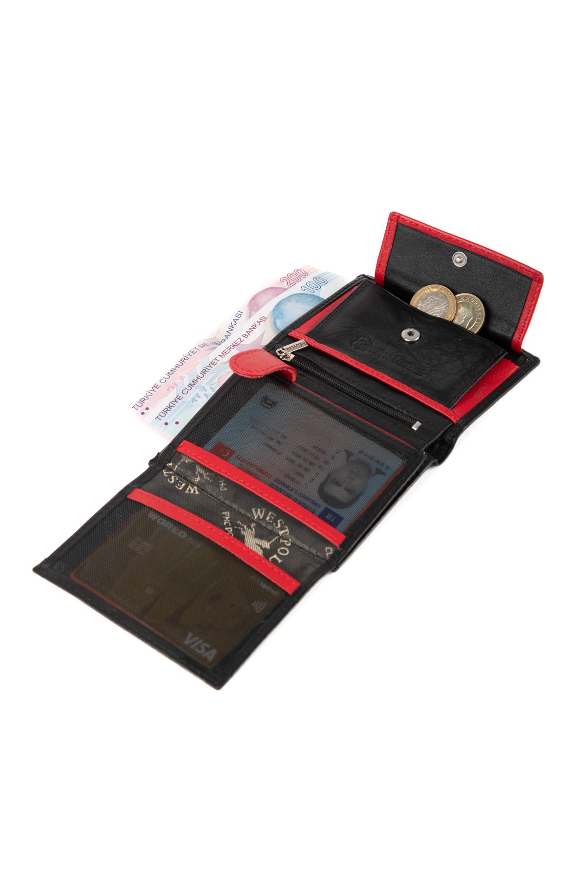 کیف پول مردانه کارت چرمی غربی WEST POLO Westpolo