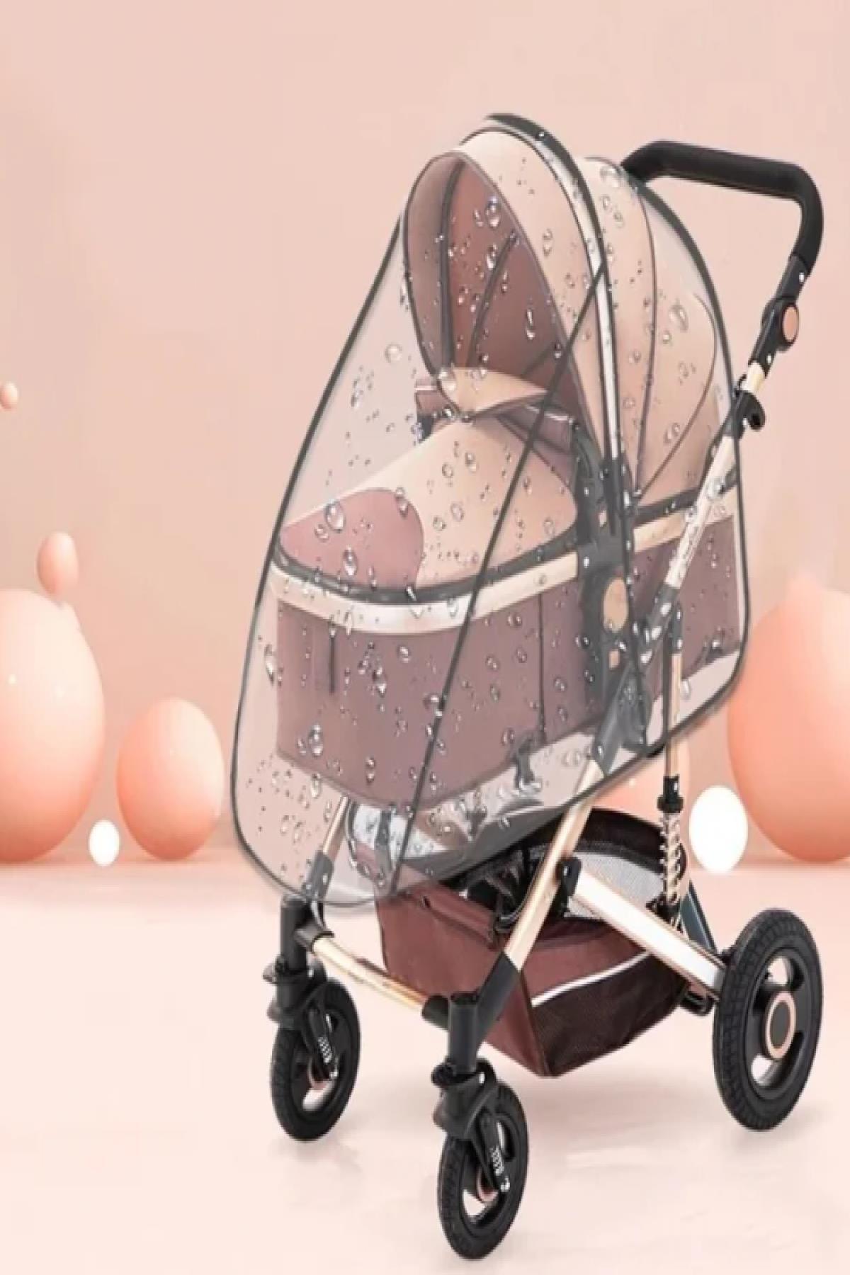 MasterCar Lüks Komple Saran Geçmeli Bebek Arabası Yağmurluğu ( Tüm Bebek Arabası Modelleri Ile Uyumludur ) fotoğrafı 2 (önizleme)