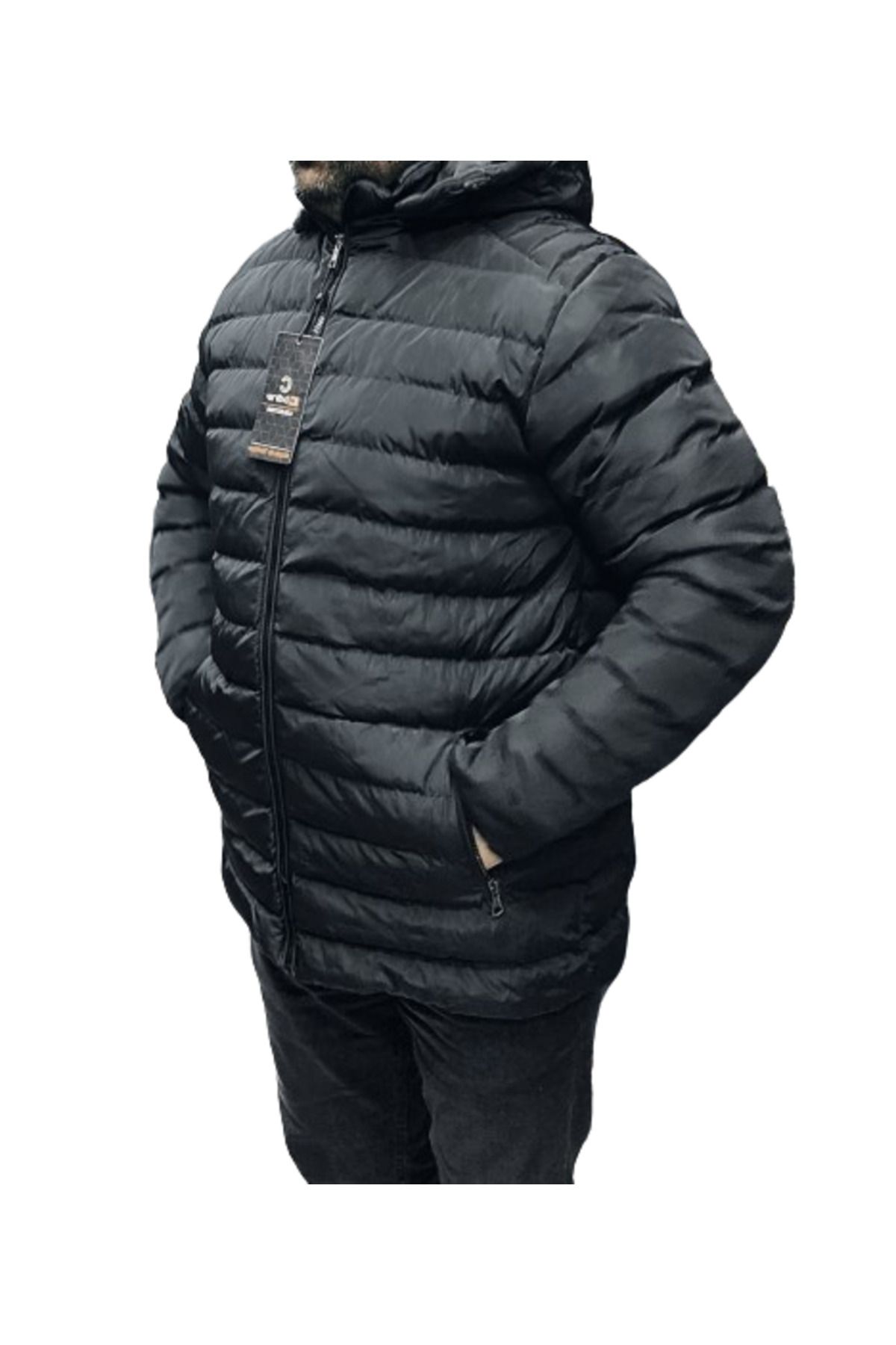 Cml Büyük Beden Slimfit Erkek Şişme Mont Silikon Dolgu