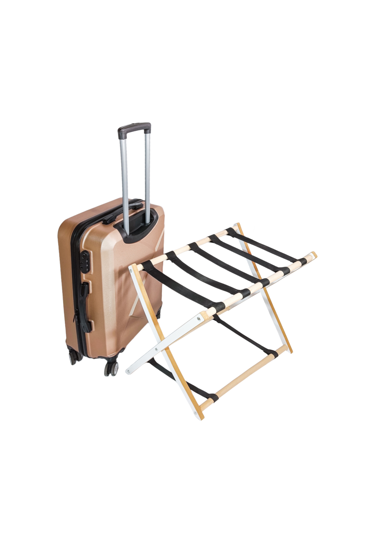 Wooden Design Suitcase, Suitcase Stand Hotel Room Suitcase