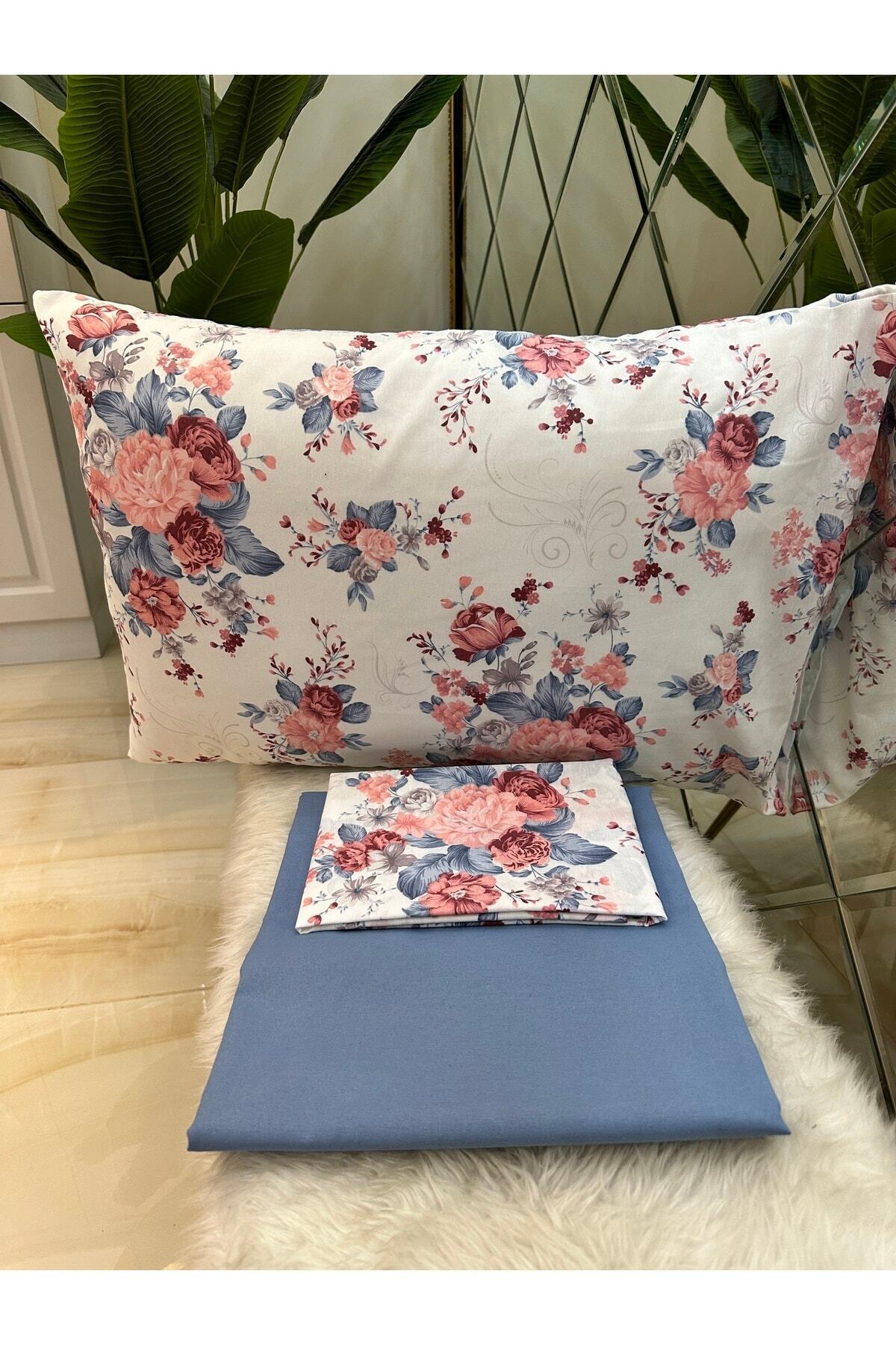 سرویس ملحفه دو نفره  آبی سرمه ای Özcan Ev Tekstil | TYC00829409544 اورجینال - تصویر 2