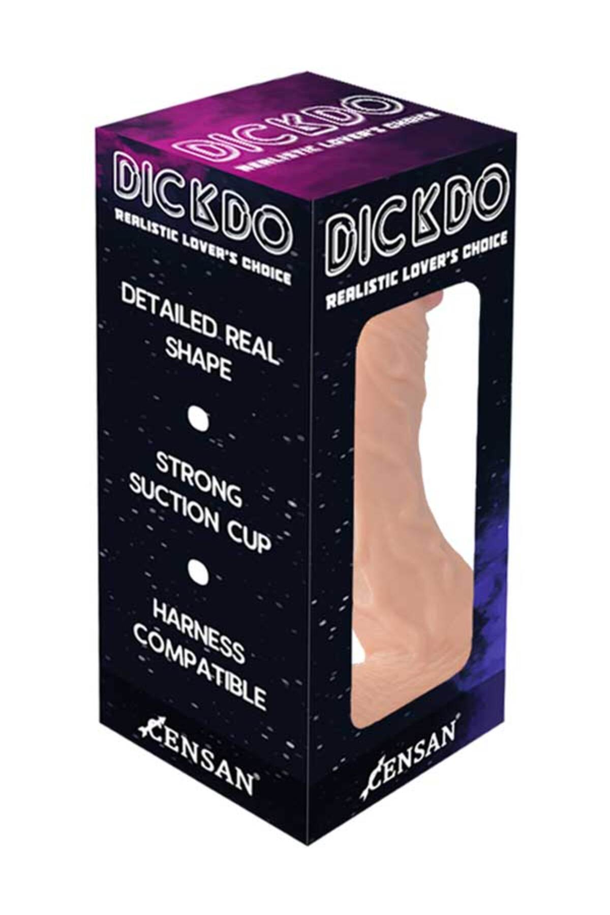 Censan Dickdo Gerçekçi Eğik Dildo Penis 18cm 2