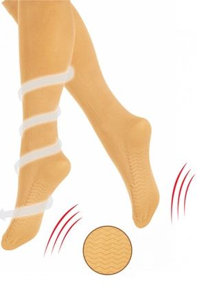 5'li Paket Ten Rengi Masaj Çorabı Dizaltı LORELMDORE015
