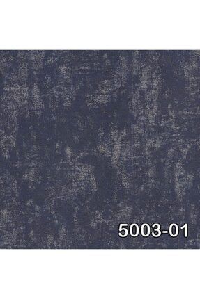 Retro Mavi Renk Eskitme Desenli Duvar Kağıdı 5003-01 DCM-D8799