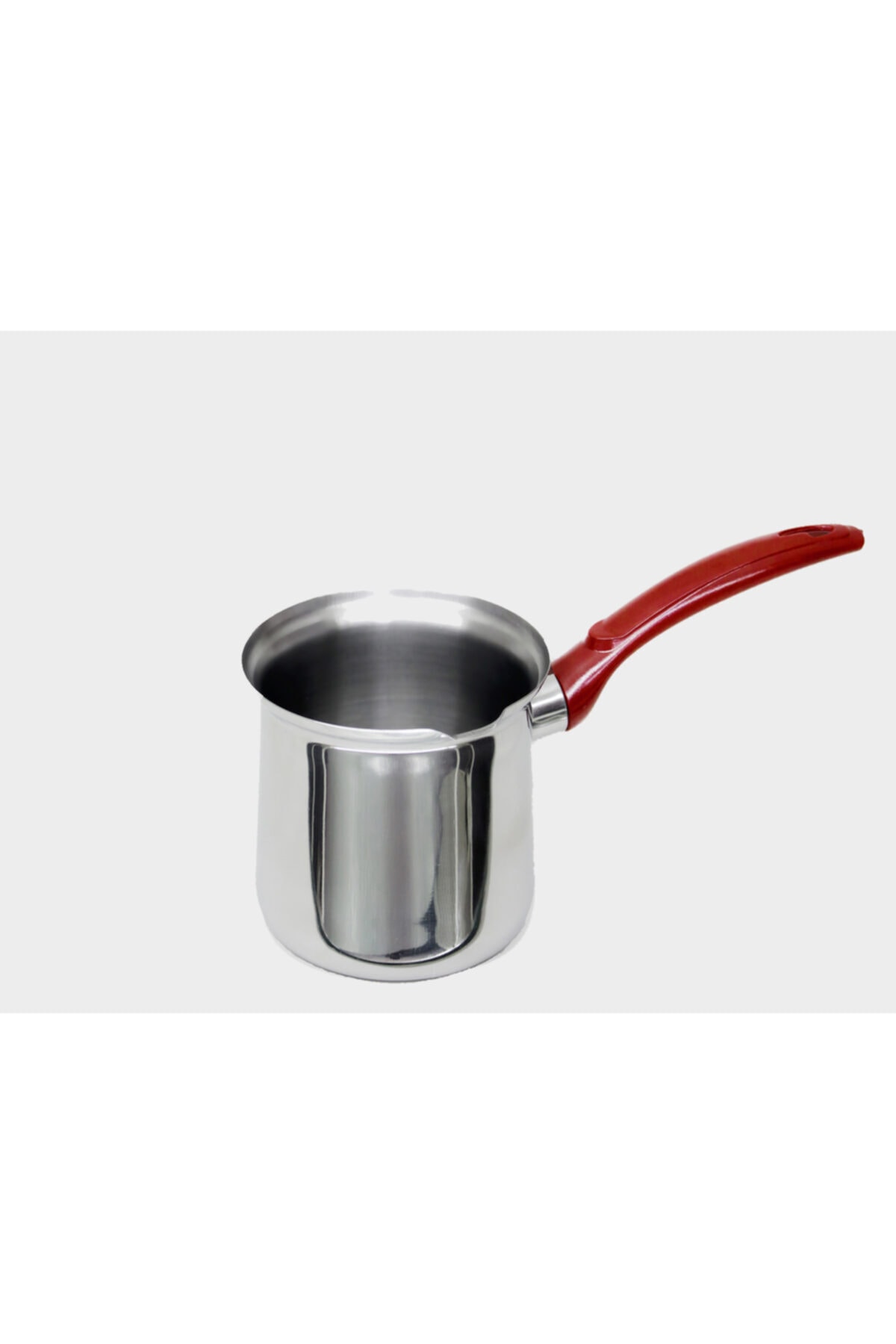 Genel Markalar Tek Çelik Cezve 1 Adet 4 No Paslanmaz Çelik Cezve (4 FİNCAN- ÇAP 8,5 CM 450ML)