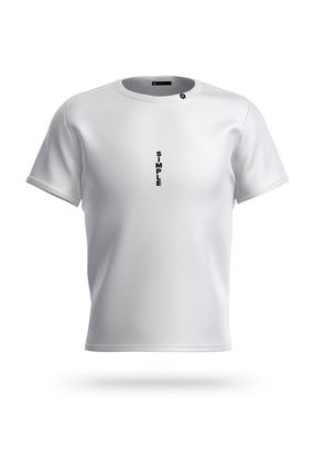 Erkek Siyah Bisiklet Yaka Önü Baskılı T-shirt 5'li simpledesign