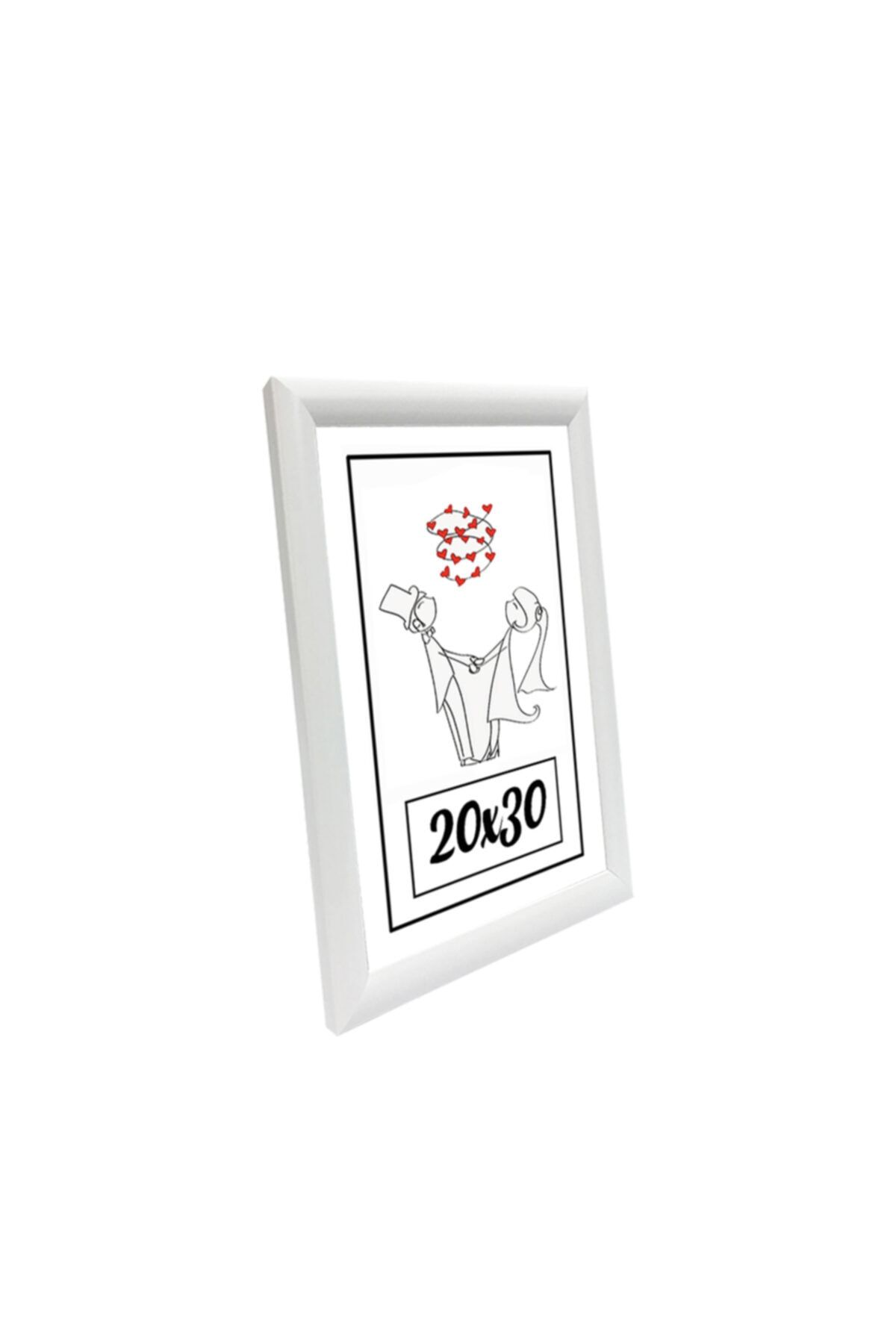 ÖZCANLAR ÇERÇEVE-20x30 2-Piece Photo Frame Black-white Modern Office Art Home Home Decorative Frame 3