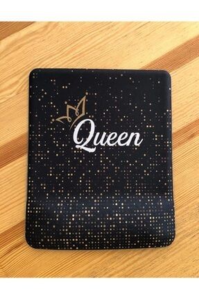 Queen Kraliçe Siyah Gold Bilek Destekli Mouse Pad TMP-1014