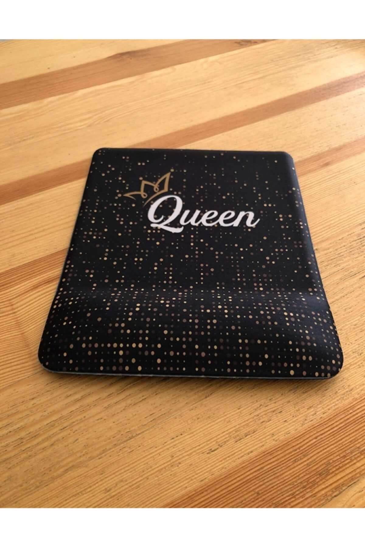 Queen Kraliçe Siyah Gold Bilek Destekli Mouse Pad 2