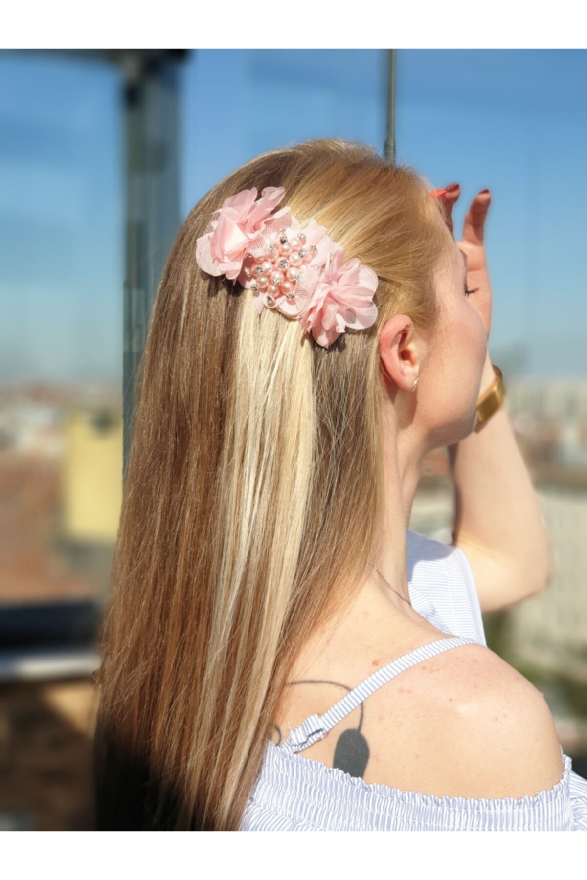 Melkady 232tpu - Stylish Brooch Floral Luxury Automatic Buckle