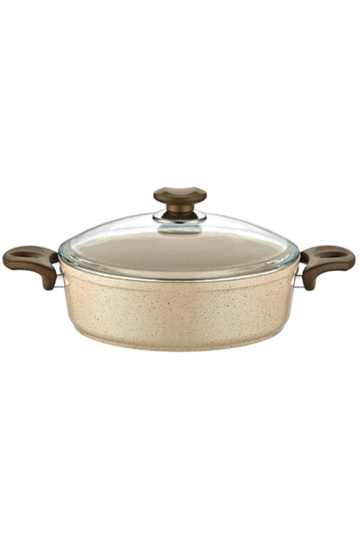 Safran Granit Basık Tencere 30 Cm