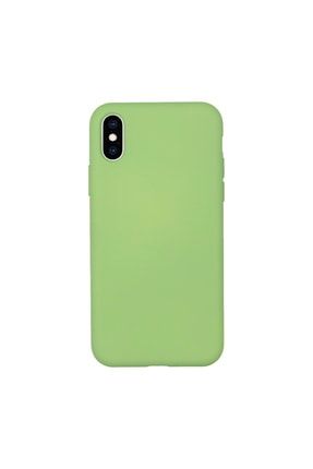 Iphone X Lansman Fıstık Yeşili Renk Telefon Kılıfı IPXLN