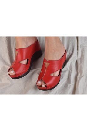 Kadın Kırmızı Dolgu Topuklu Ayakkabı PLM 07-20-3