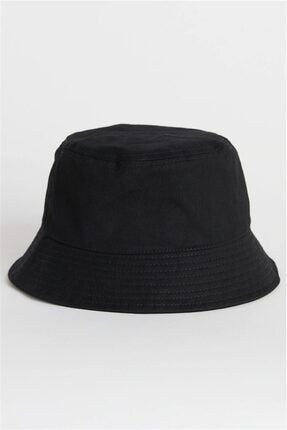 Uv Korumalı Siyah Bucket Şapka Unisex KLH6972