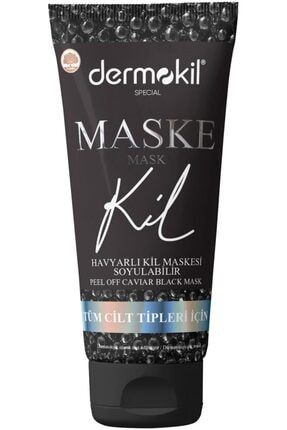 Unisex Soyulabilir Havyarlı Siyah Kil Maskesi 75 ml DERhavy01