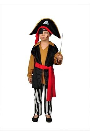 Erkek Çocuk Kahverengi Korsan Jack Sparrow Kostümü TYC00151050649