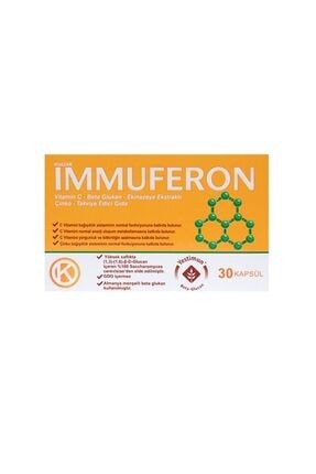 Immuferon Vitamin C - Beta Glukan - Ekinazeya - Çinko Içeren Takviye Edici Gıda 30 Kapsül KUA311026DL