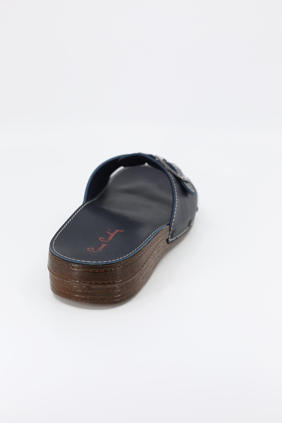دمپایی Pierre Cardin پیر کاردین تخت زنانه آبی سرمه ای PC-6784 اورجینال - تصویر 4
