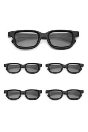 Unisex Siyah 3d Gözlük 3D TV Gerçek