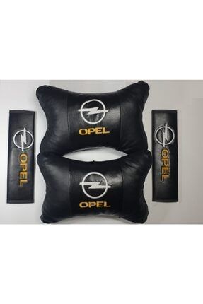 Opel Uyumlu Deri Yastık + Kemer Pedi 2'li Konfor Seti CMS - 406