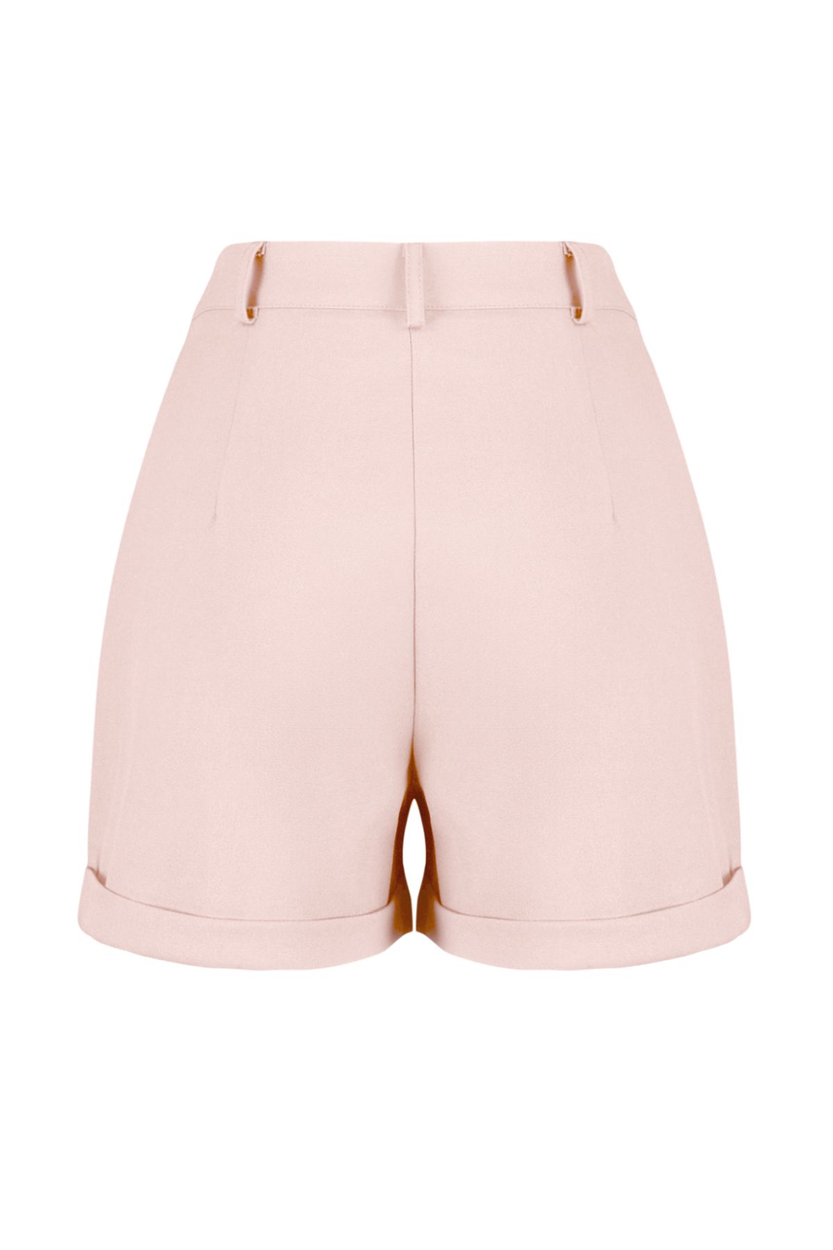 Trendyol Collection-Púder, szabályos szabású szőtt rövidnadrág TWOSS21SR0478 8