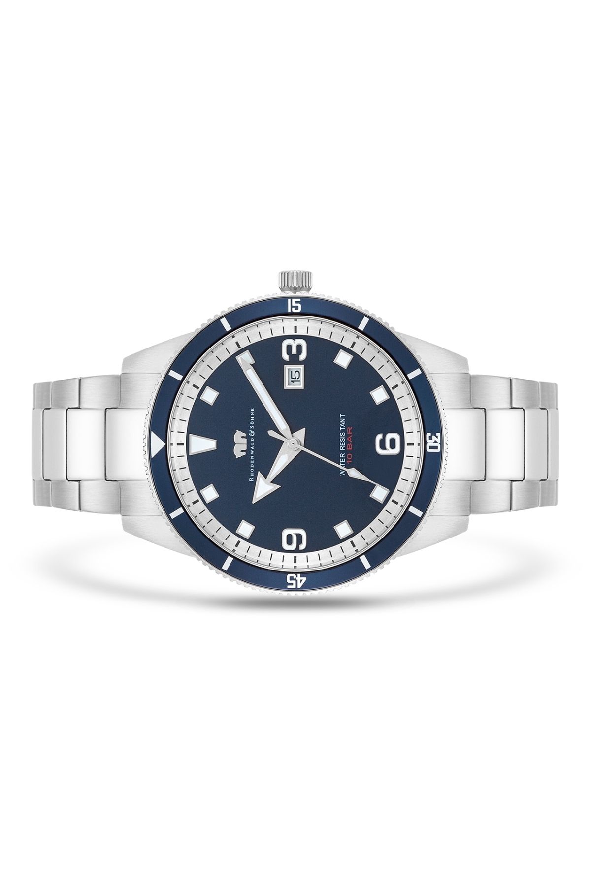 Rhodenwald & Söhne-Quarzuhr Herren Quarzuhr silber Edelstahl silber 2