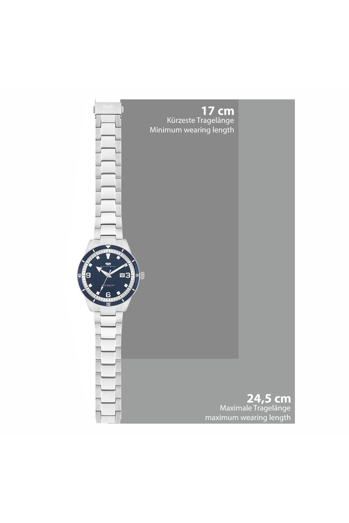 Rhodenwald & Söhne-Quarzuhr Herren Quarzuhr silber Edelstahl silber 6