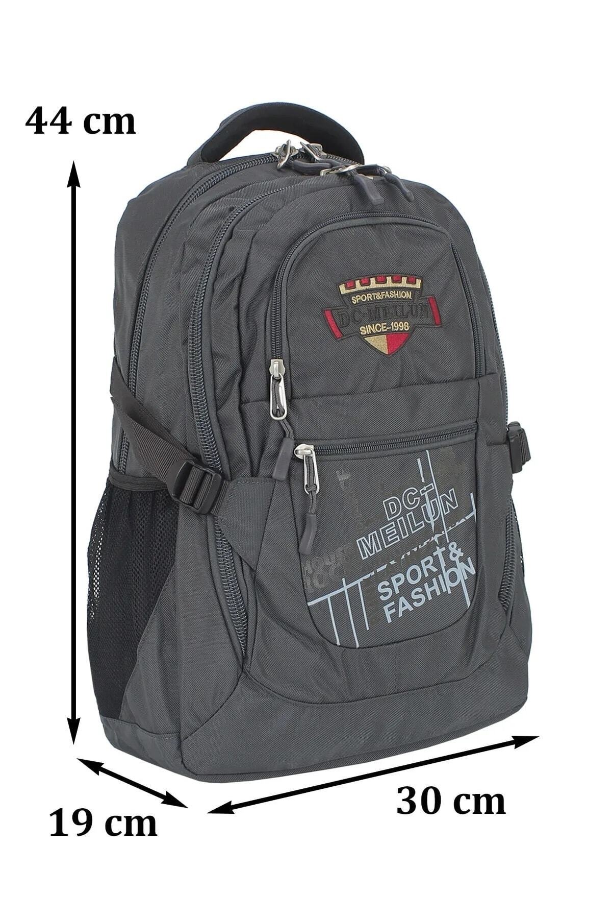 کوله پشتی زنانه خاکستری DC MELIUN | 6592-088 اورجینال - تصویر 3