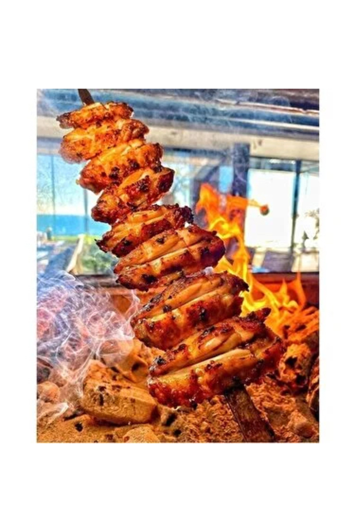 Robin akyıl Kanat Şiş Tavuk Şiş Sebze Sişi Ciğer Şiş Silme Demir (10 Adet) 70 cm Uzunluk 1,2 cm