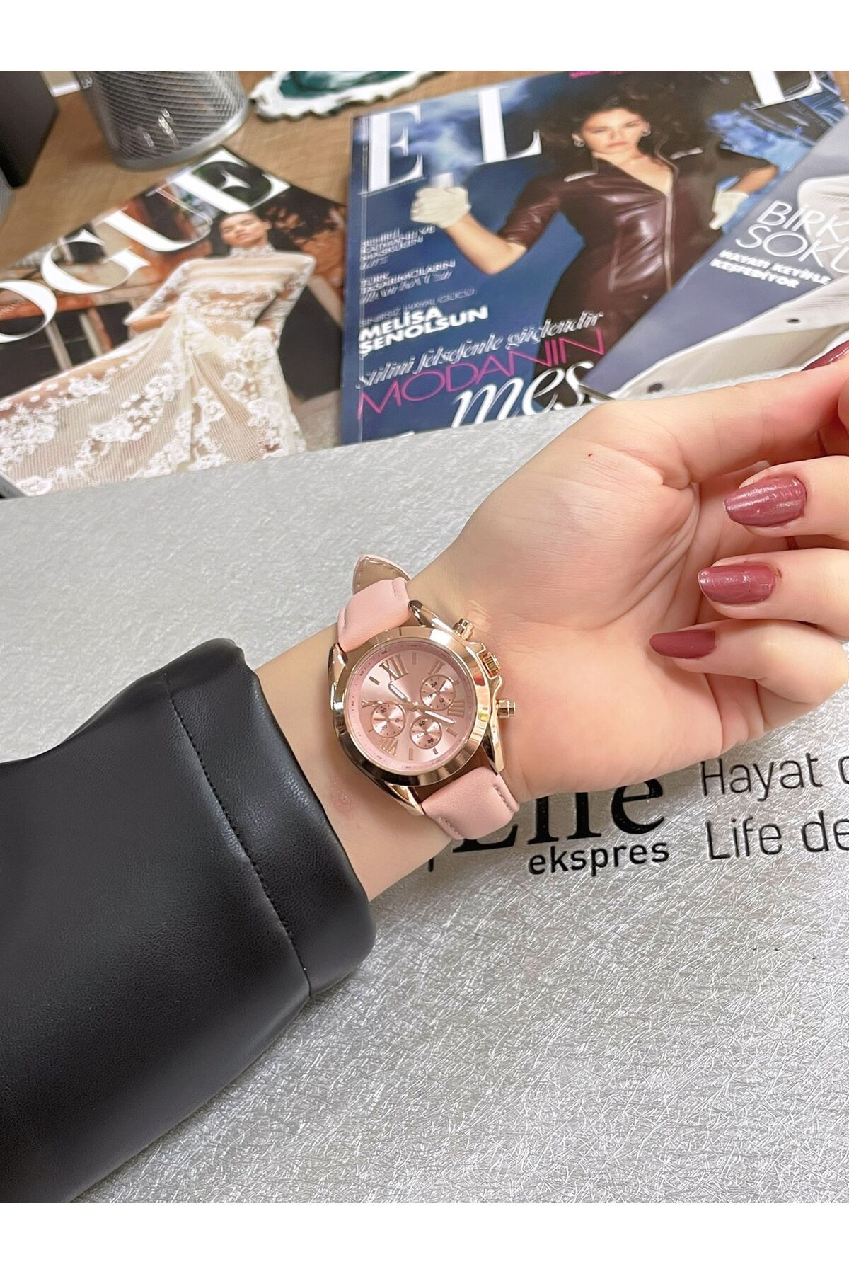 LOOQ-Roman Numeral Strap Cord Women's Wristwatch 6
