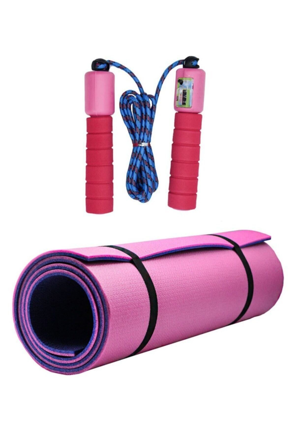 Housess Jump Rope And 8 Mm Double Sided Purple Black Pilates Mat Non-Marking  Non-Slip Exercise Mat - Trendyol