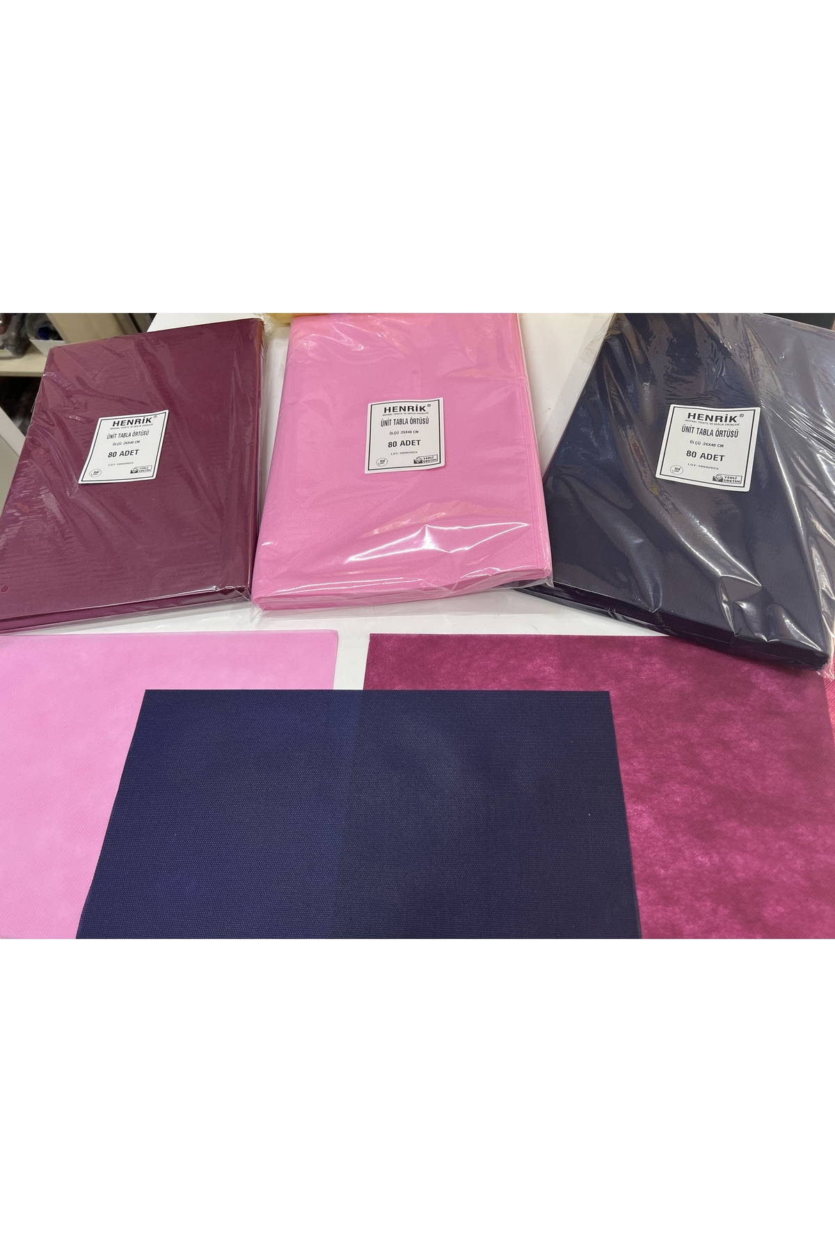 kardent 26/40 tabla örtüsü 240lı renkli